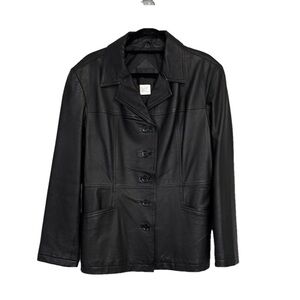 Sequence Leather Women's Jacket Black Size 16